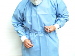 6040 Maytex® Blue SMS Multi-Ply Superior Disposable Protective Barrier Gowns